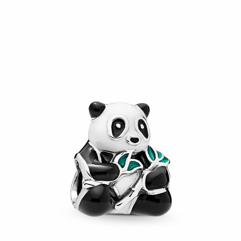 Pandora Australia Sweet Panda Charm - Sterling Silver | JCWTBQ743